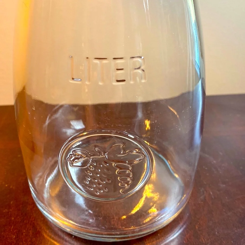 Vintage Stylesetter One Liter Glass Wine Water Carafe Decanter